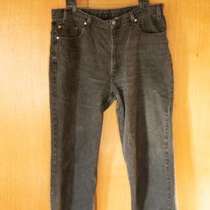 Levi's 550 Every Garment Guaranteed Relaxed Fit Black Denim Jeans mens 40/32
